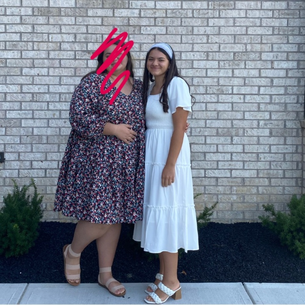 White zattcas dress